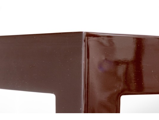 Awesome Lacquered Small Parson’s Style Table 