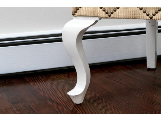 Contemporary Oversized Lacquered Queen Ann Style Arm Chair 