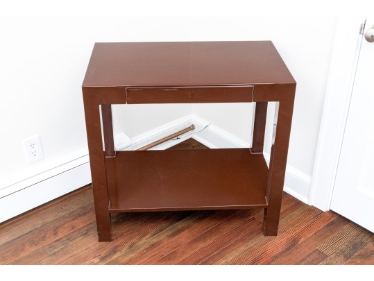 Awesome Lacquered Small Parson’s Style Table 