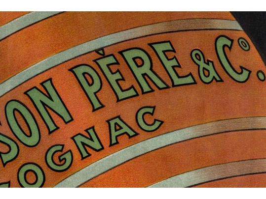 Cognac Pellisson Framed Reproduction Advertising Poster
