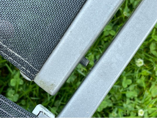 PAIR Of Gloster Aluminum And Teak Chaise Lounges