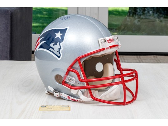 Autographed NE Patriot, Tedy Bruschi Helmet # 54