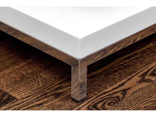 Modern Lacquered Square Accent Table 