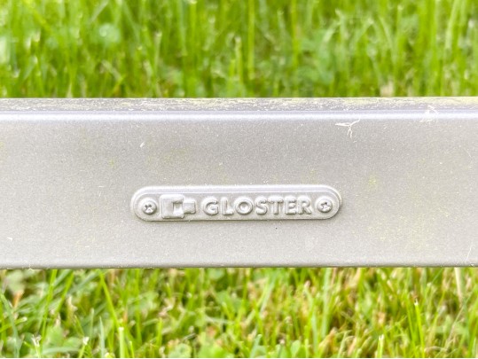 PAIR Of Gloster Aluminum And Teak Chaise Lounges