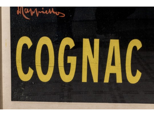 Cognac Pellisson Framed Reproduction Advertising Poster