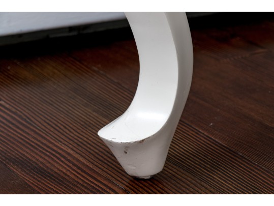 Contemporary Oversized Lacquered Queen Ann Style Arm Chair 