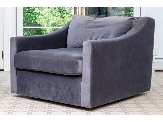 Restoration Hardware Stylish Swivel Armchair 