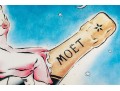 Moet Et Chandon Champagne Reproduction Advertising Poster, Framed
