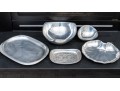 Collection Of Five Nambe & Wiltonware Aluminum Serving Pieces