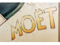 Moet Et Chandon Champagne Reproduction Advertising Poster, Framed