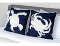 Adorable Pair Of Aquatic Life Accent Pillows 