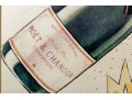 Moet Et Chandon Champagne Reproduction Advertising Poster, Framed