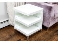 Modern Lacquered Square Accent Table 