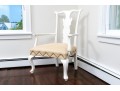 Contemporary Oversized Lacquered Queen Ann Style Arm Chair 