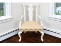 Contemporary Oversized Lacquered Queen Ann Style Arm Chair 