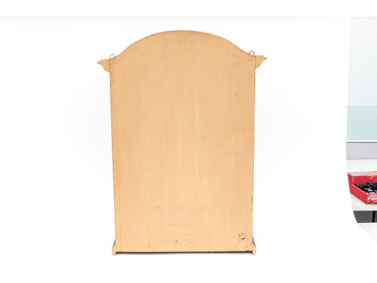 Vintage Faux Bois Painted Hanging Display Cabinet