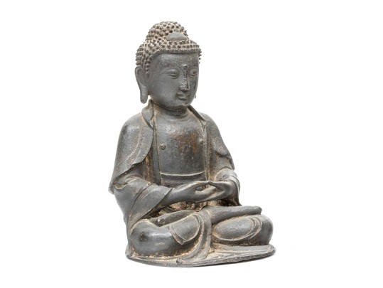 Chinese Bronze Buddha, Ming Dynasty, Ca. 16th C. 