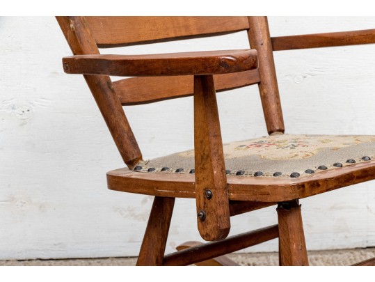 Provincial Birchwood Ladder-Back Youth's Rocker, American, Late 19th/Early 20th Century