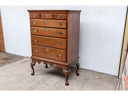 Queen Anne Cherrywood Chest On Frame, The Case Pennsylvania, Circa 1780