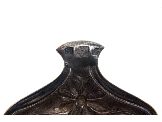 Two Antique Metal Cordial Glass Holders