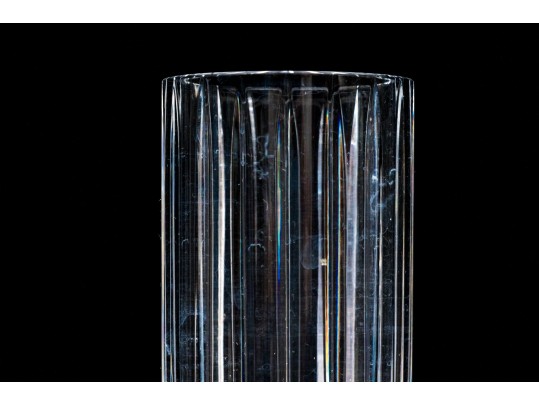 Two Baccarat Cylindrical Flower Vases