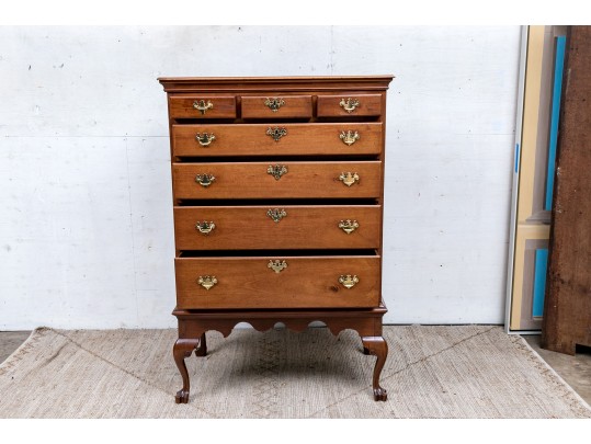 Queen Anne Cherrywood Chest On Frame, The Case Pennsylvania, Circa 1780