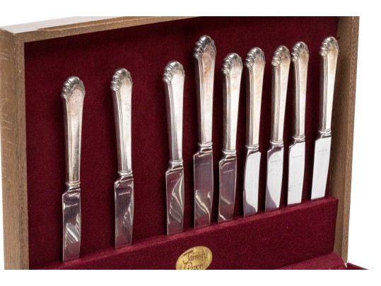 Vintage Gorham Partial Silverplate Flatware Service, Cased