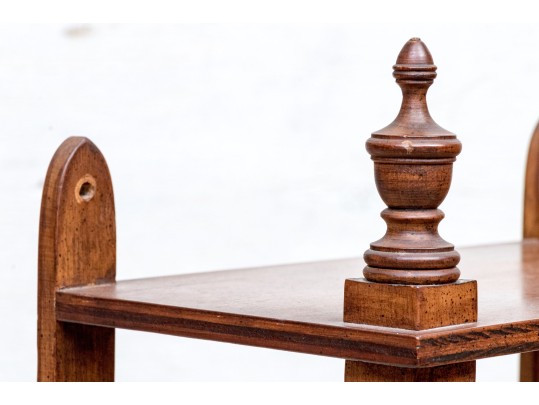 Vintage Walnut Wall Handing Etagere