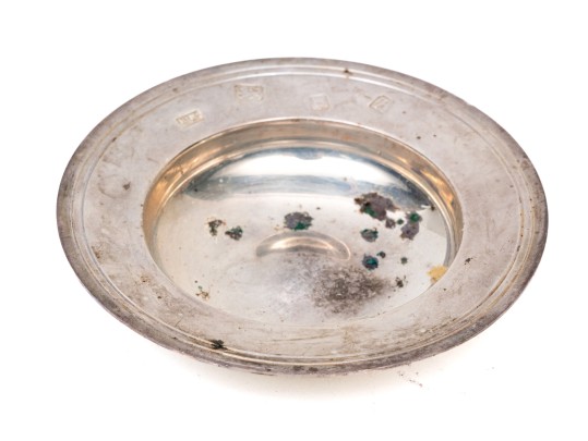 Pair Of Modern English Sterling Silver Pin Trays 