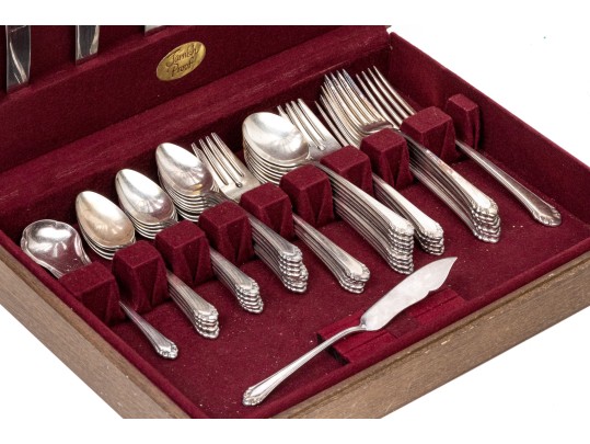 Vintage Gorham Partial Silverplate Flatware Service, Cased