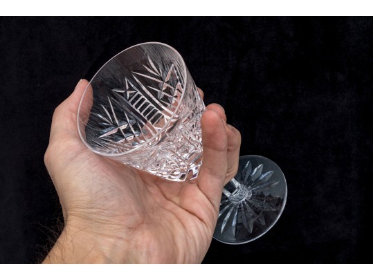 Set Of Five Waterford Clare White Wine Glasses