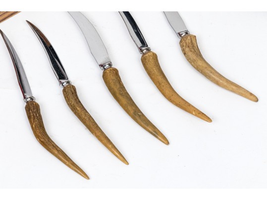 Three Sets Of Of Vintage Carving And Serving Flatware