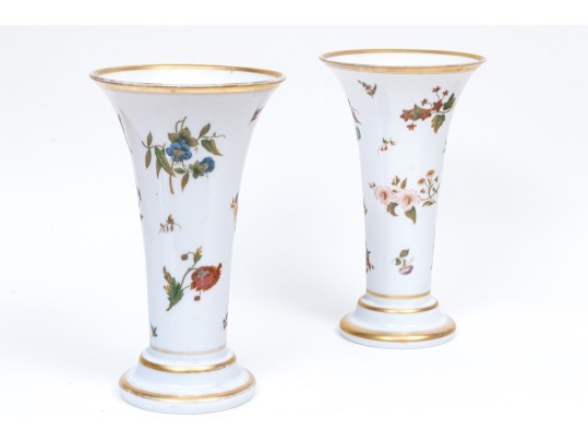 Pair Of Antique Decorated 16