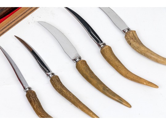 Three Sets Of Of Vintage Carving And Serving Flatware