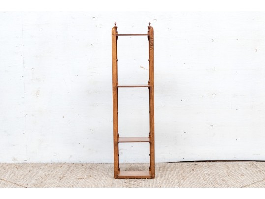 Vintage Walnut Wall Handing Etagere