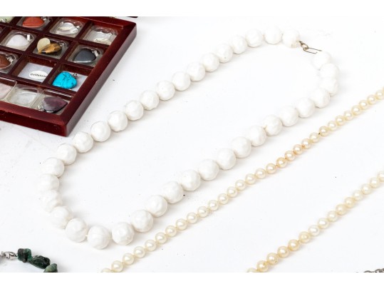 Large Collection Of Vintage Costume Jewelry And Accessories