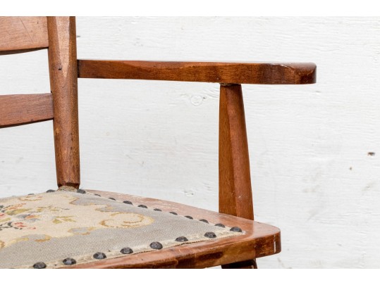 Provincial Birchwood Ladder-Back Youth's Rocker, American, Late 19th/Early 20th Century