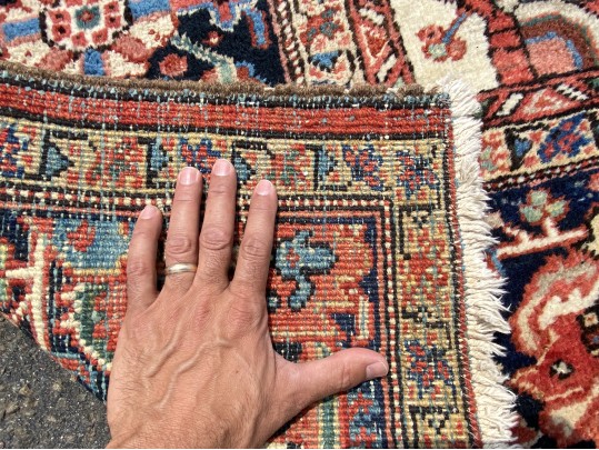 Antique Persian Heriz, Ca. 1920-1940, 14’-3” X 11’-11”