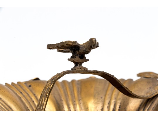 Two Antique Metal Cordial Glass Holders