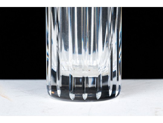 Two Baccarat Cylindrical Flower Vases