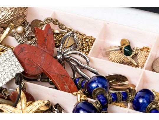 Large Collection Of Vintage Costume Jewelry And Accessories