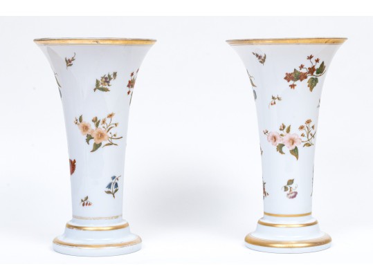 Pair Of Antique Decorated 16