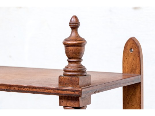 Vintage Walnut Wall Handing Etagere