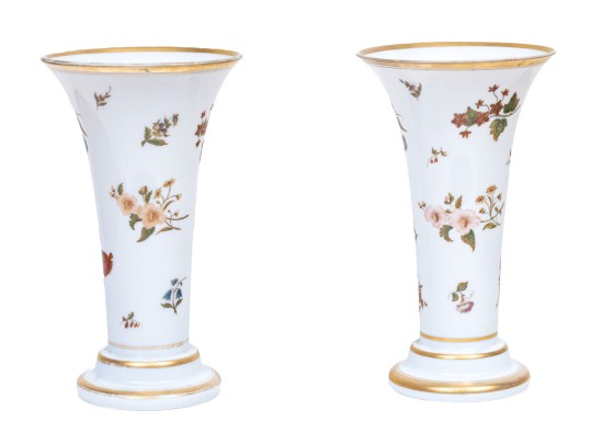 Pair Of Antique Decorated 16