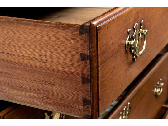 Queen Anne Cherrywood Chest On Frame, The Case Pennsylvania, Circa 1780