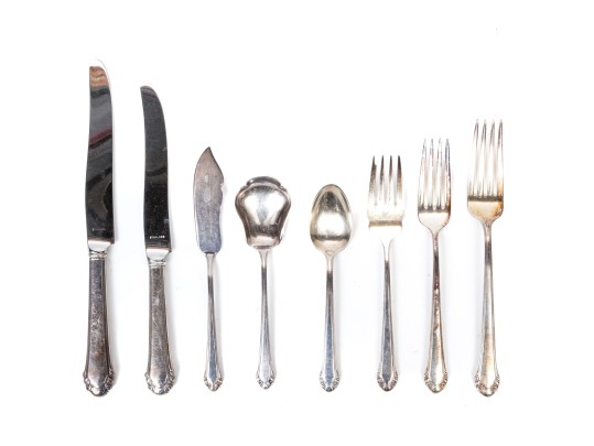 Vintage Gorham Partial Silverplate Flatware Service, Cased