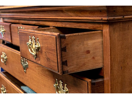 Queen Anne Cherrywood Chest On Frame, The Case Pennsylvania, Circa 1780