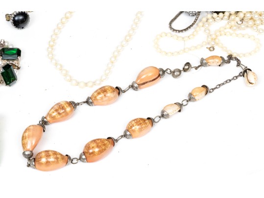 Large Collection Of Vintage Costume Jewelry And Accessories