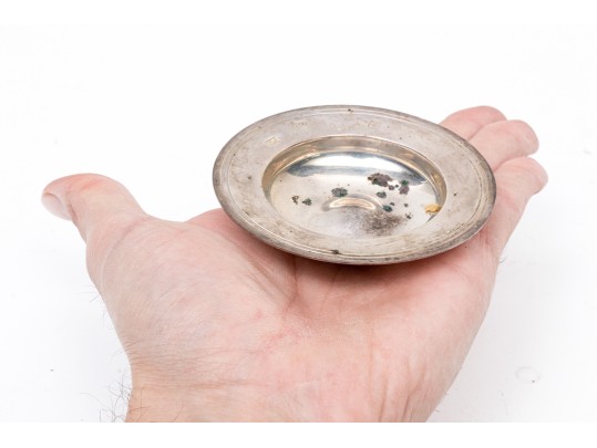 Pair Of Modern English Sterling Silver Pin Trays 