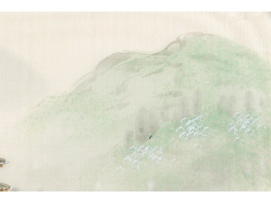 Set Of Four Framed Vintage Chinese Landscape Prints